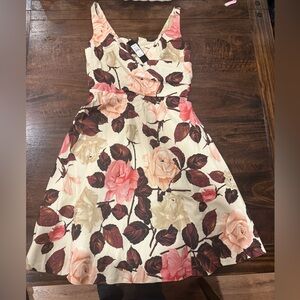 Talbots Floral Dress in Pink and Cream